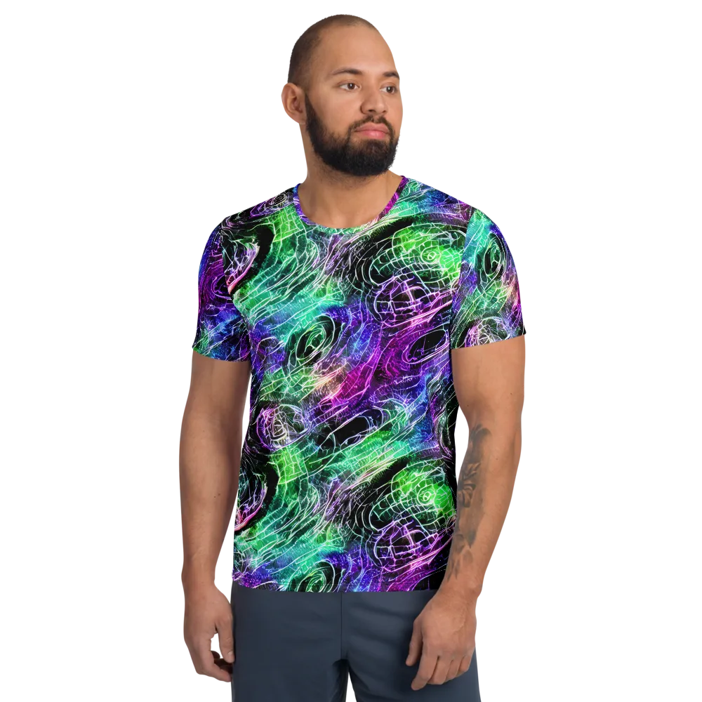 Neon Venom on Men's Athletic T-Shirt — Front