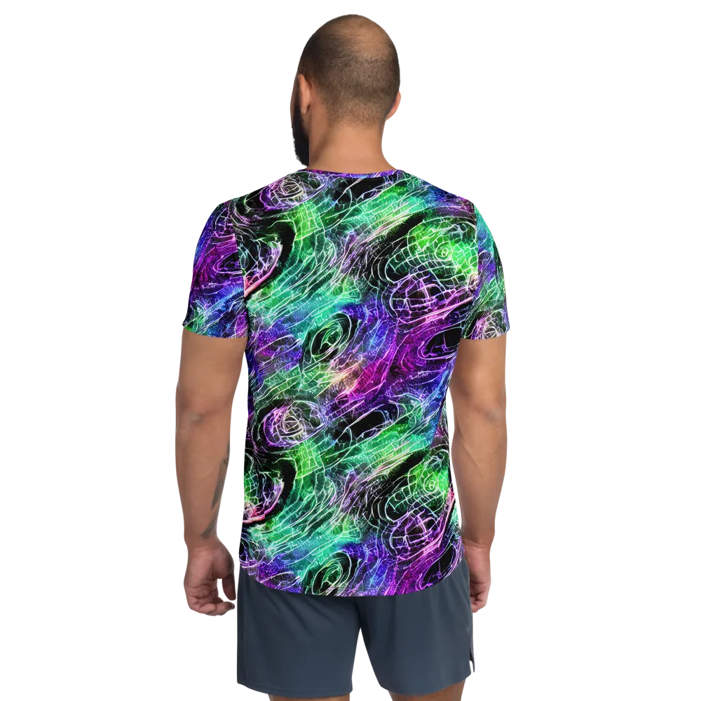 Neon Venom on Men's Athletic T-Shirt — Back