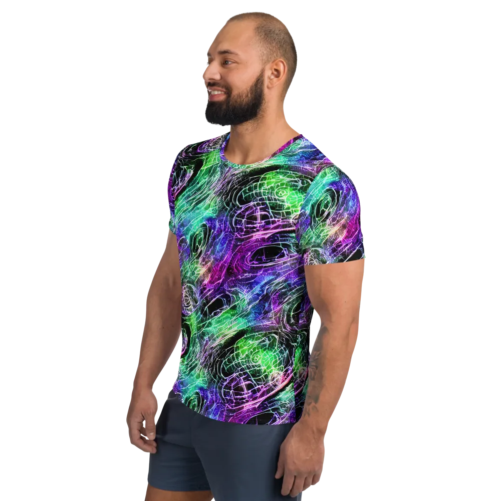 Neon Venom on Men's Athletic T-Shirt — Left
