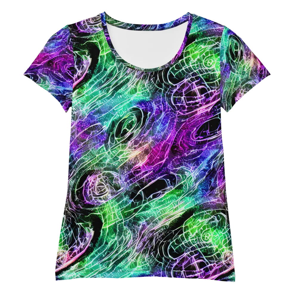 Neon Venom on Women's Athletic T-Shirt — Front