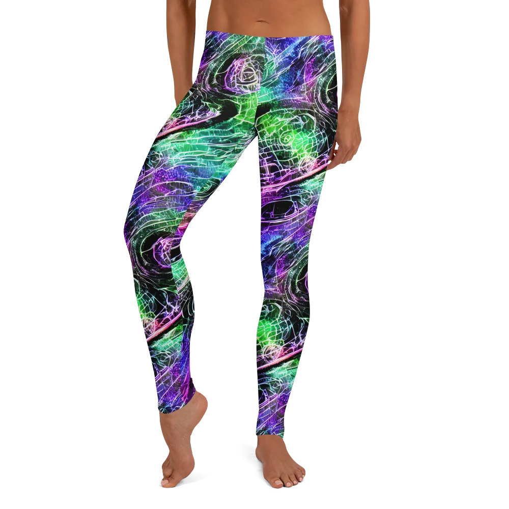 Neon Venom on Leggings — Front