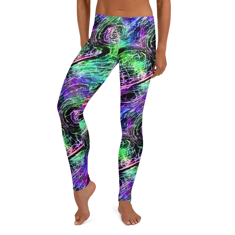 Neon Venom on Leggings — Front