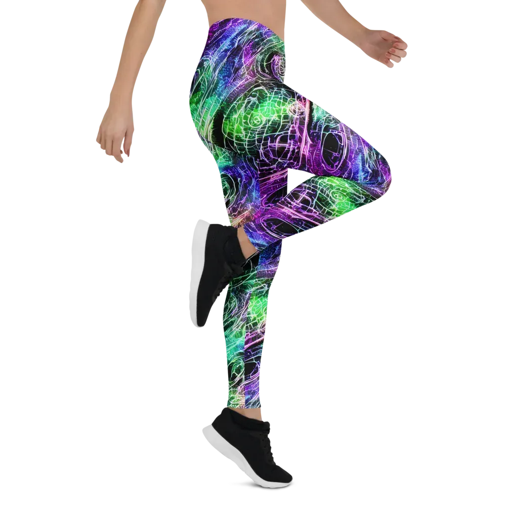 Neon Venom on Leggings — Right