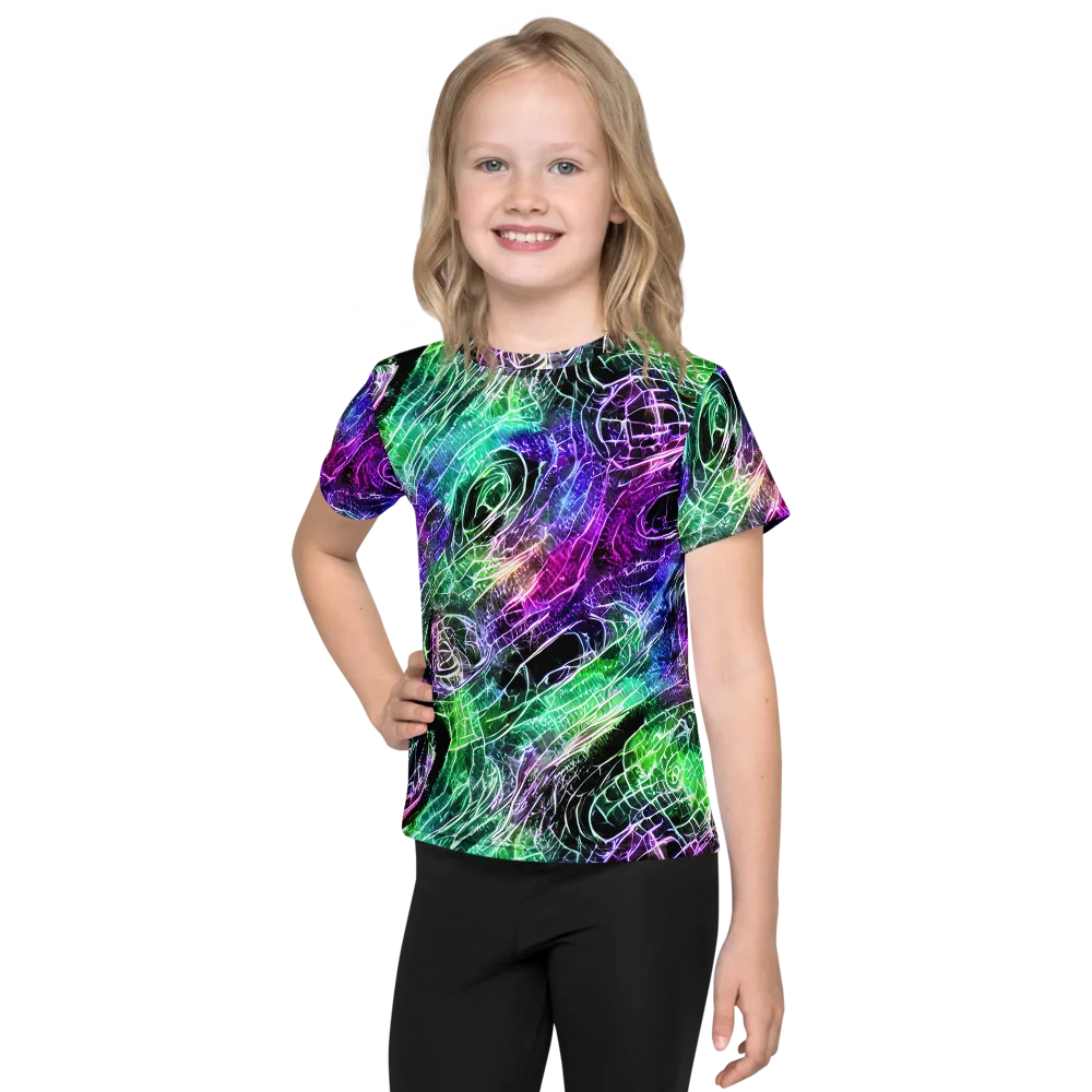 Neon Venom on Kids Crew Neck T-Shirt — Front