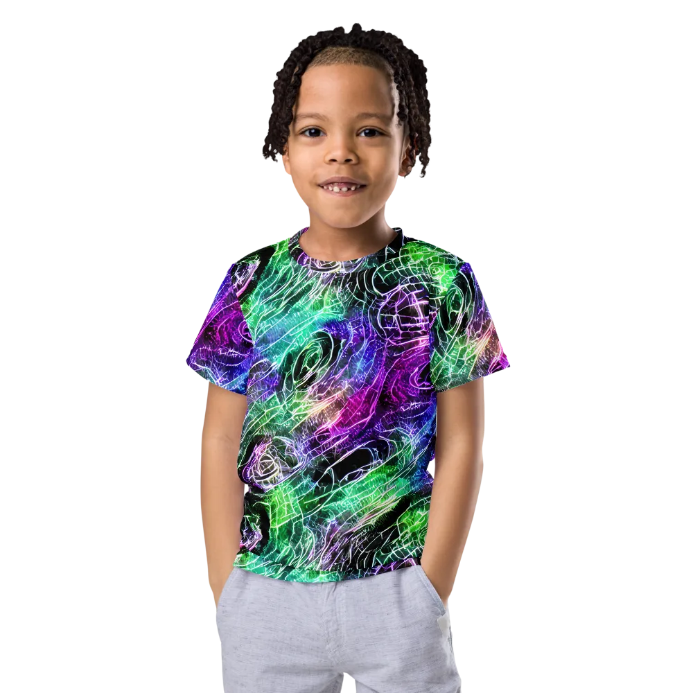 Neon Venom on Kids Crew Neck T-Shirt — Front