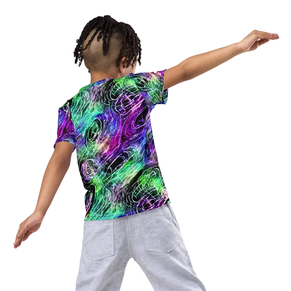 Neon Venom on Kids Crew Neck T-Shirt — Back