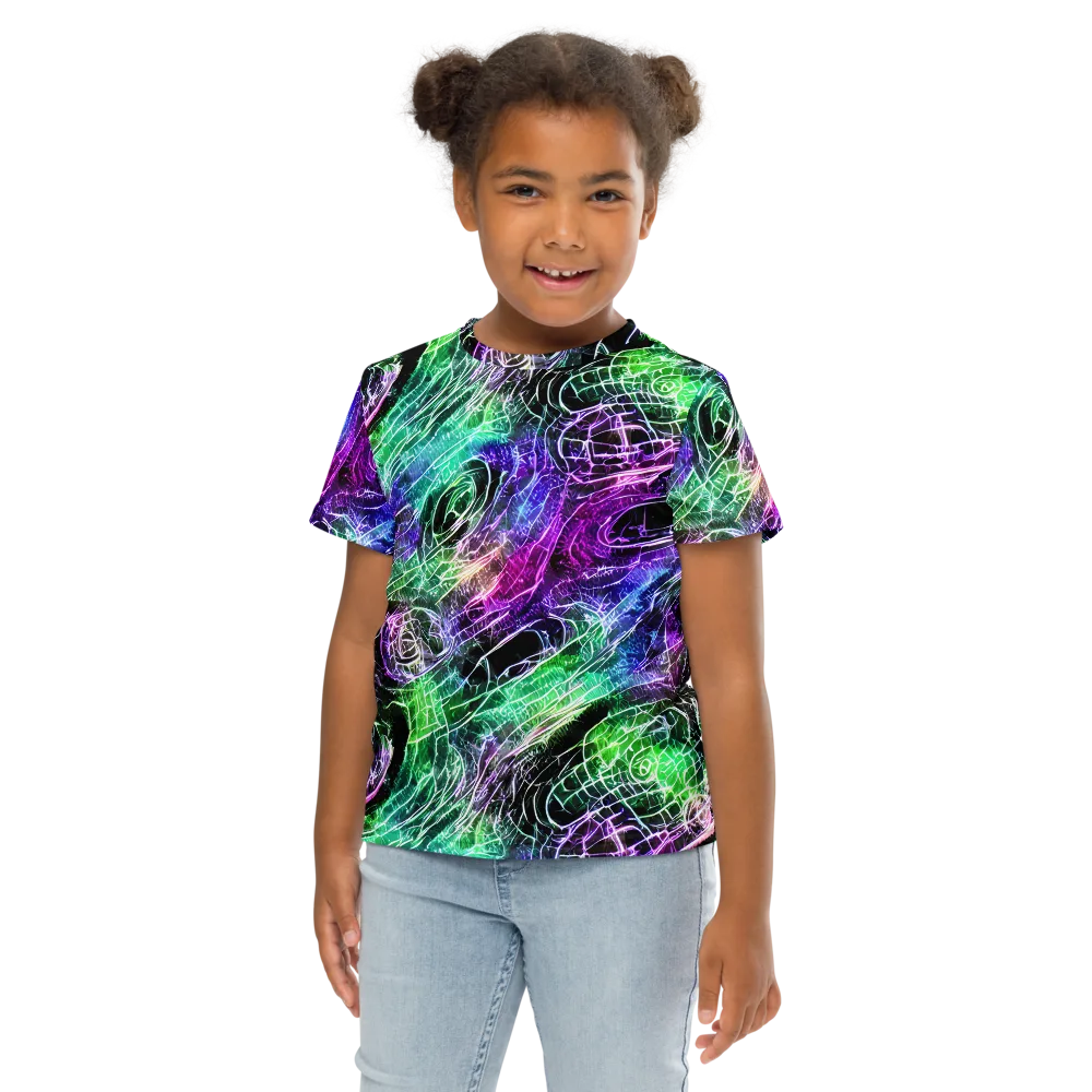 Neon Venom on Kids Crew Neck T-Shirt — Front