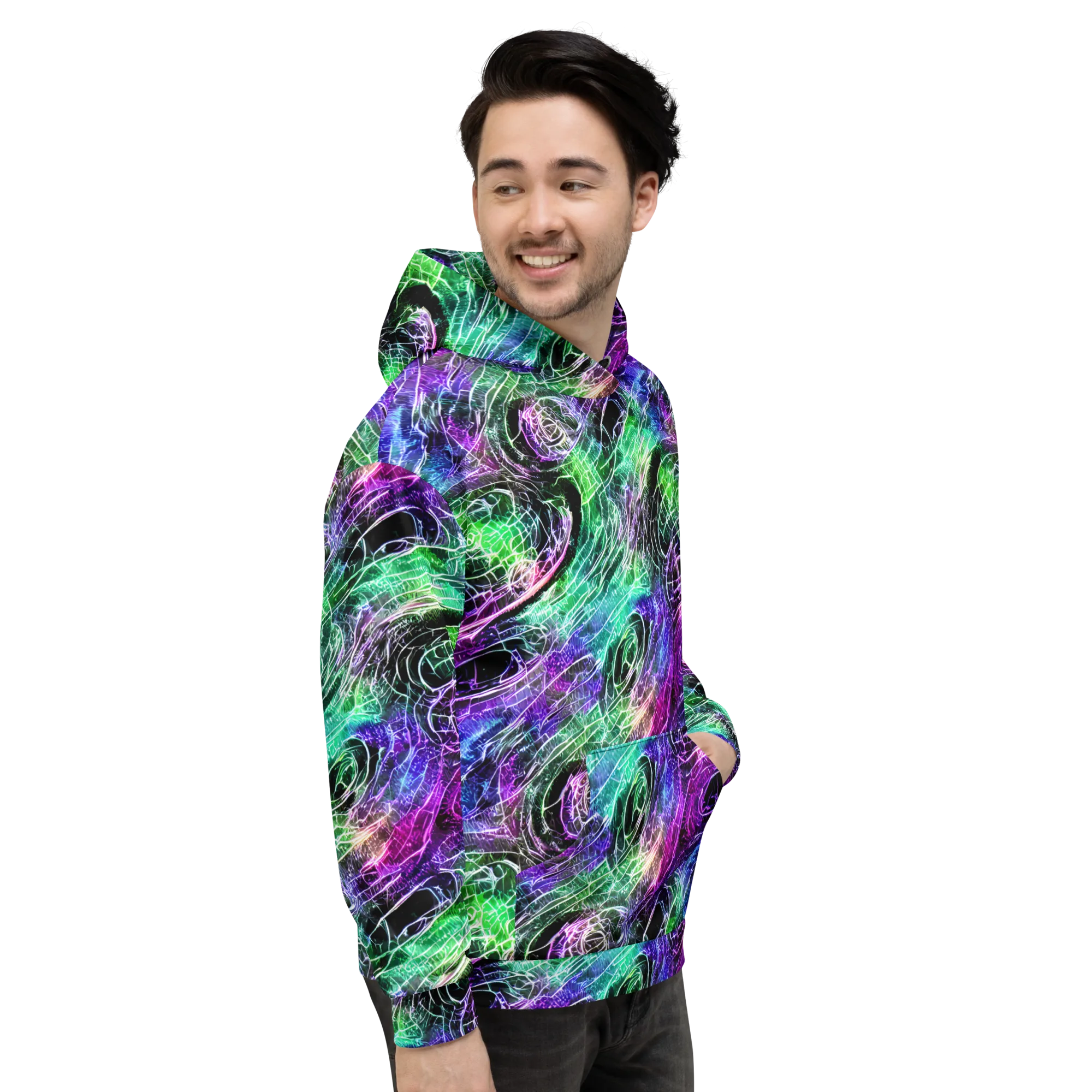 Neon Venom on Hoodie — Right