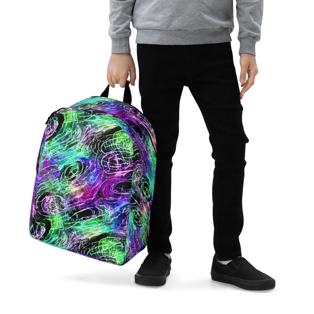 Neon Venom on Minimalist Backpack — Zoomed-in