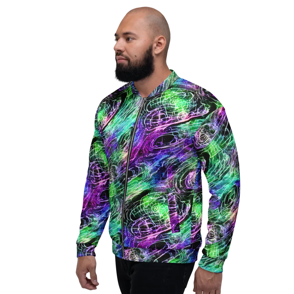 Neon Venom on Bomber Jacket — Left