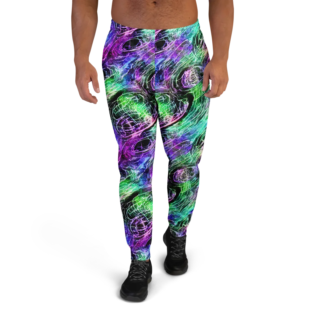 Neon Venom on Men's Joggers — Front