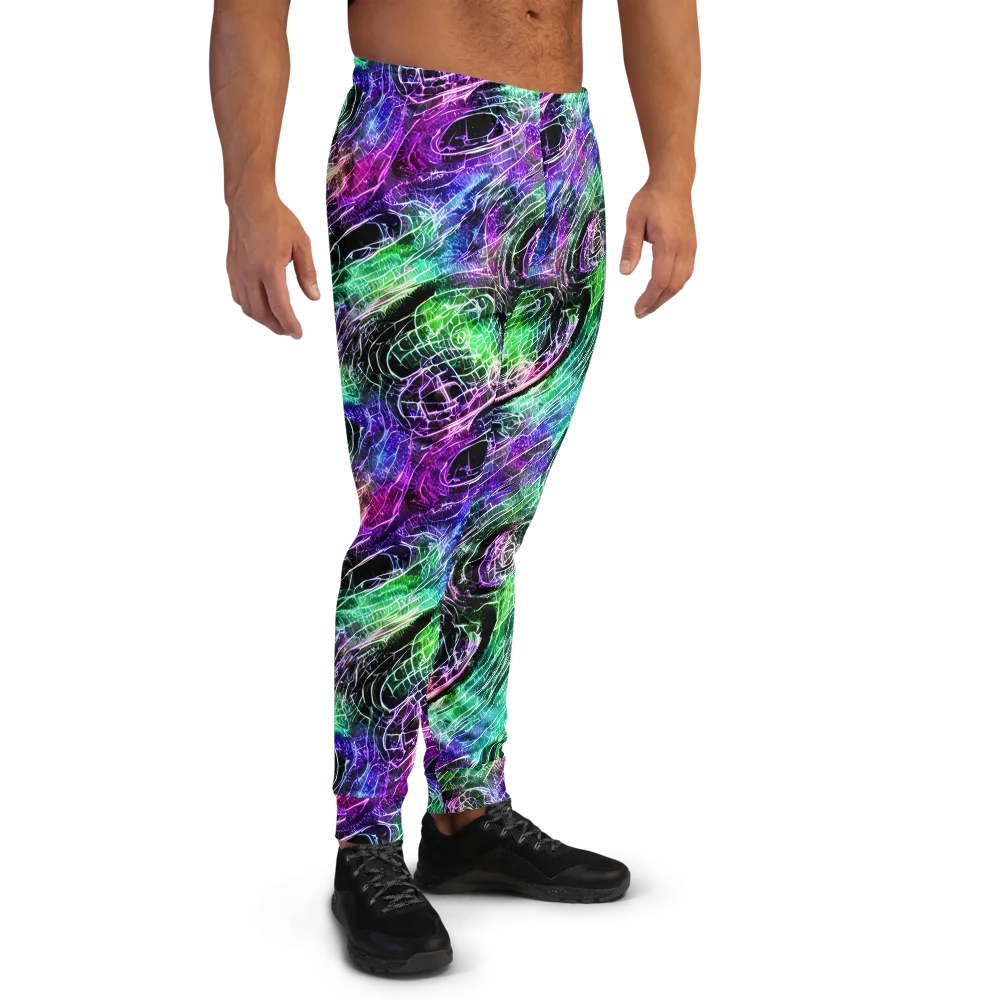 Neon Venom on Men's Joggers — Right