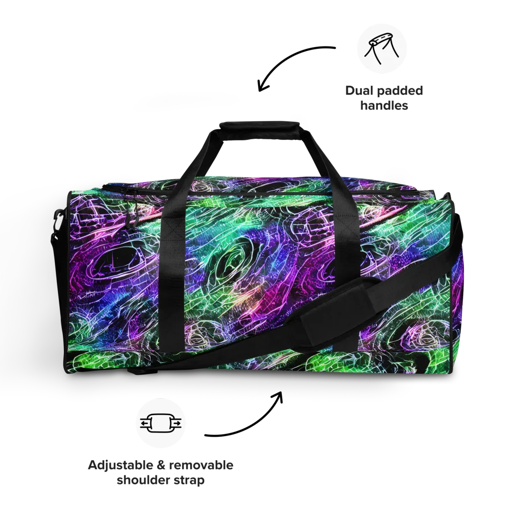 Neon Venom on Duffle Bag — Front