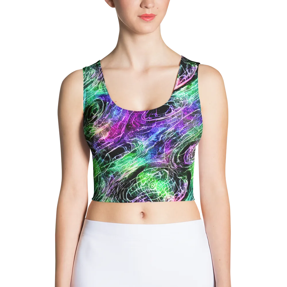 Neon Venom on Crop Top — Front