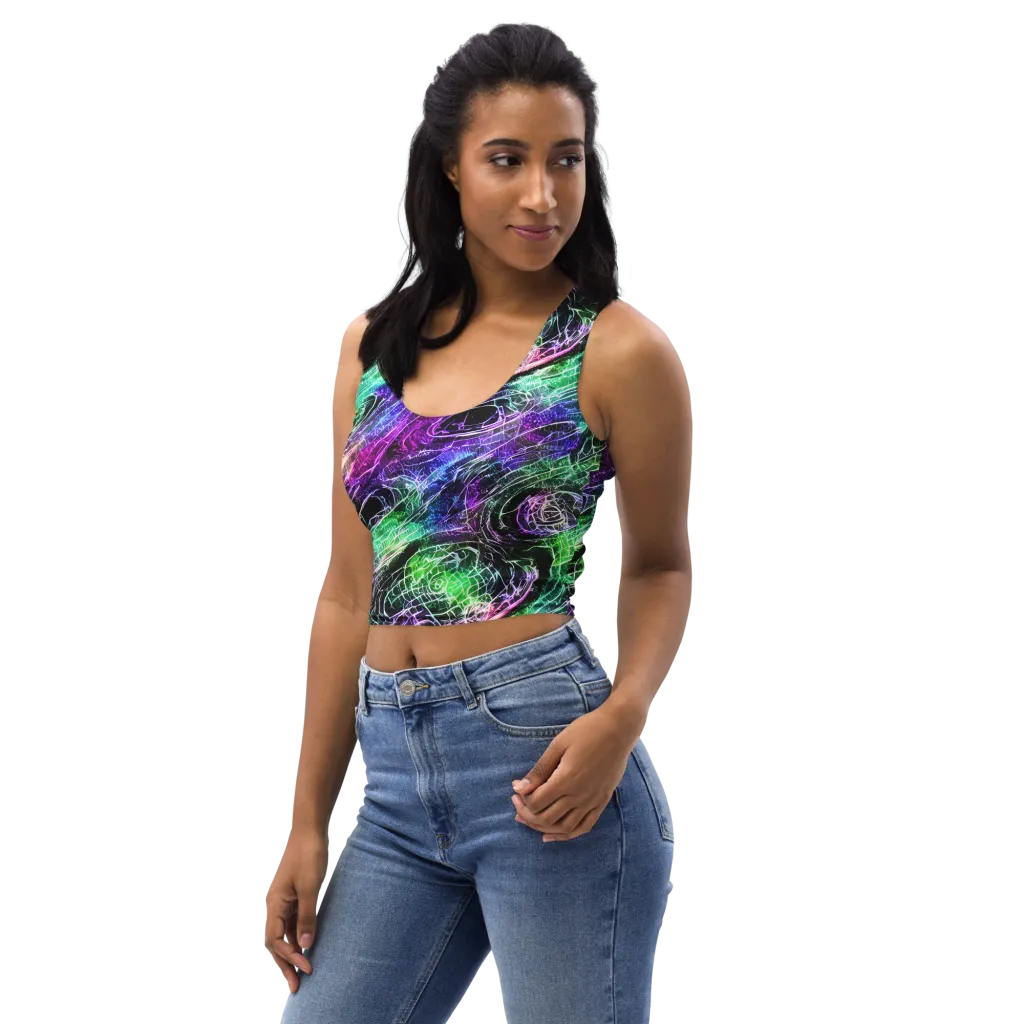 Neon Venom on Crop Top — Left Front