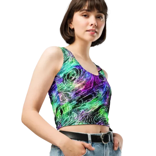 Neon Venom on a Crop Top