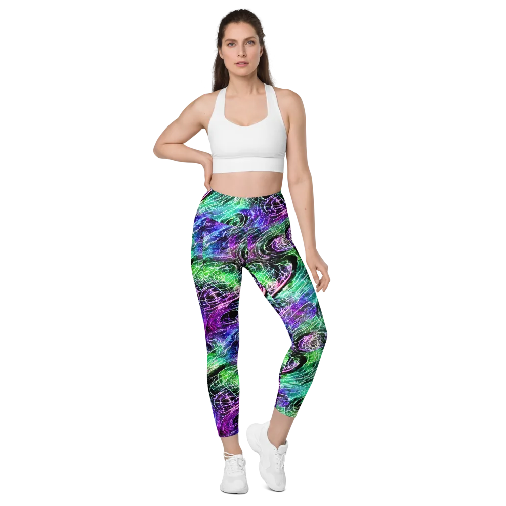 Neon Venom on Leggings with Pockets — Front