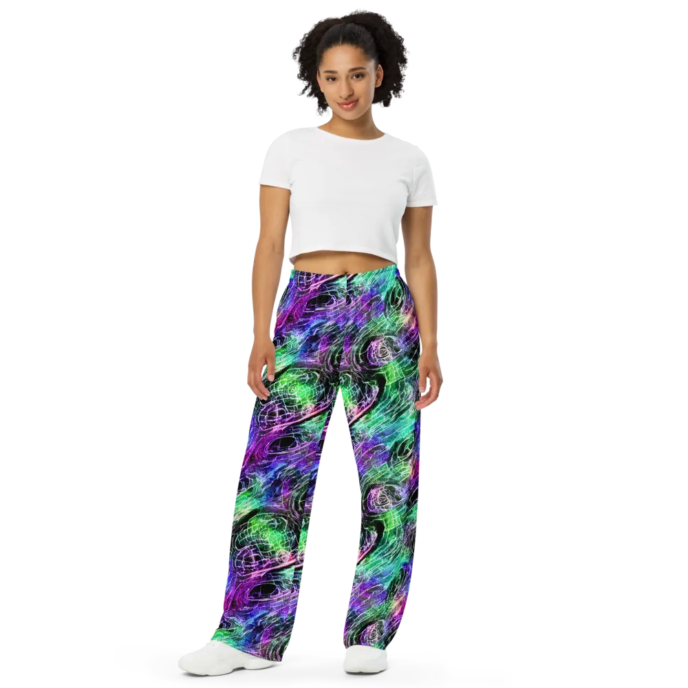 Neon Venom on Wide-Leg Pants — Front