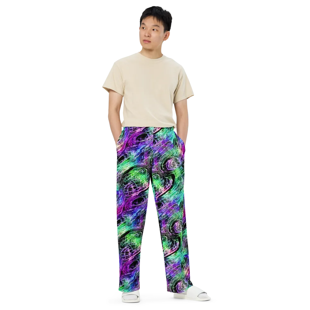 Neon Venom on Wide-Leg Pants — Front