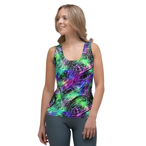 Neon Venom on a Women's Tank Top