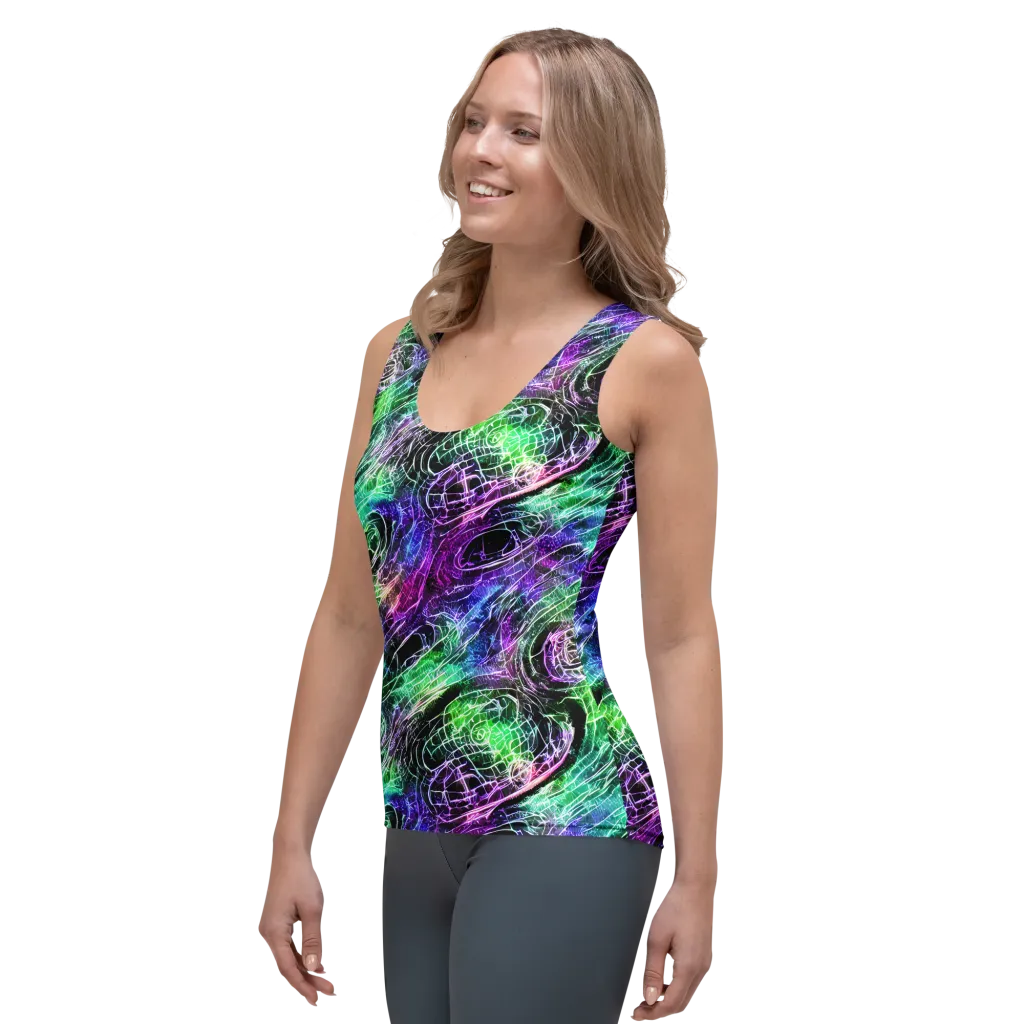 Neon Venom on Women's Tank Top — Left Front