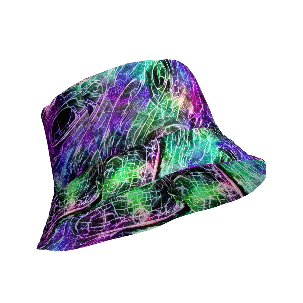 Neon Venom on Reversible Bucket Hat — Product details Outside