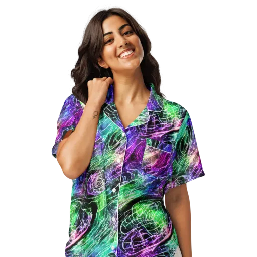 Neon Venom on a Women's Short Sleeve Pajama Top