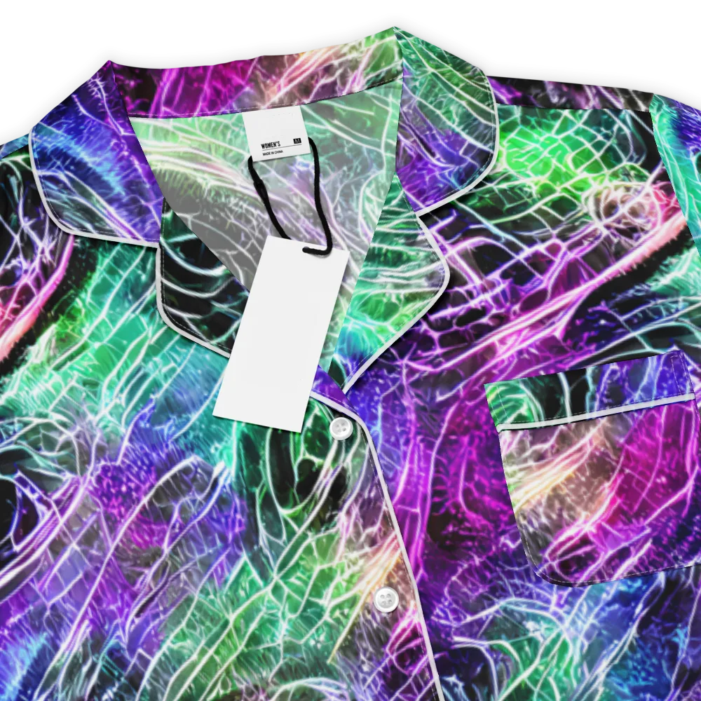 Neon Venom on Women's Short Sleeve Pajama Top — Product details