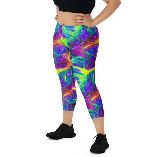 Radiant Ooze on a Capri Leggings