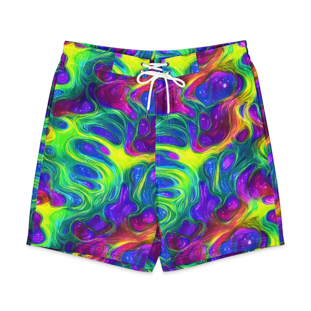 Radiant Ooze on Men's Board Shorts — Front