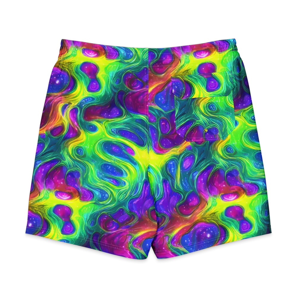 Radiant Ooze on Men's Board Shorts — Back