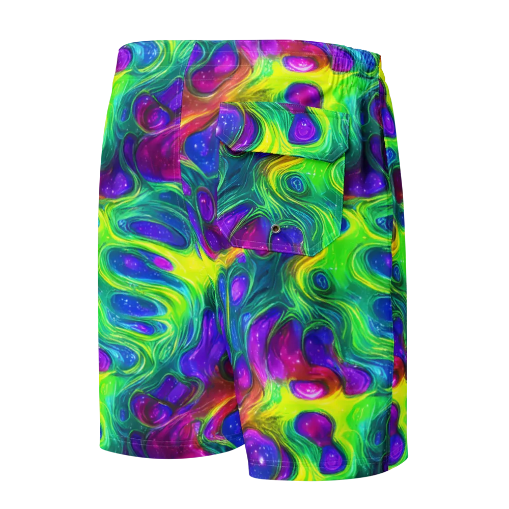Radiant Ooze on Men's Board Shorts — Back