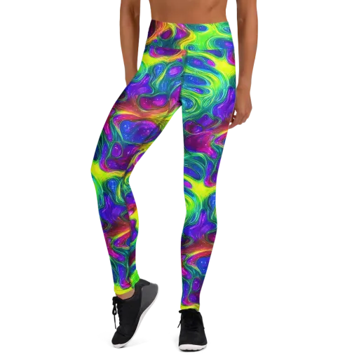 Radiant Ooze on a Yoga Leggings
