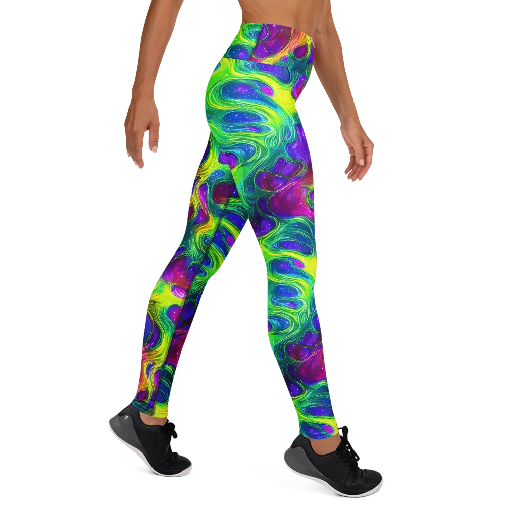 Radiant Ooze on Yoga Leggings — Right