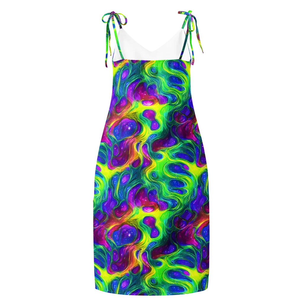 Radiant Ooze on Slip Dress — Back