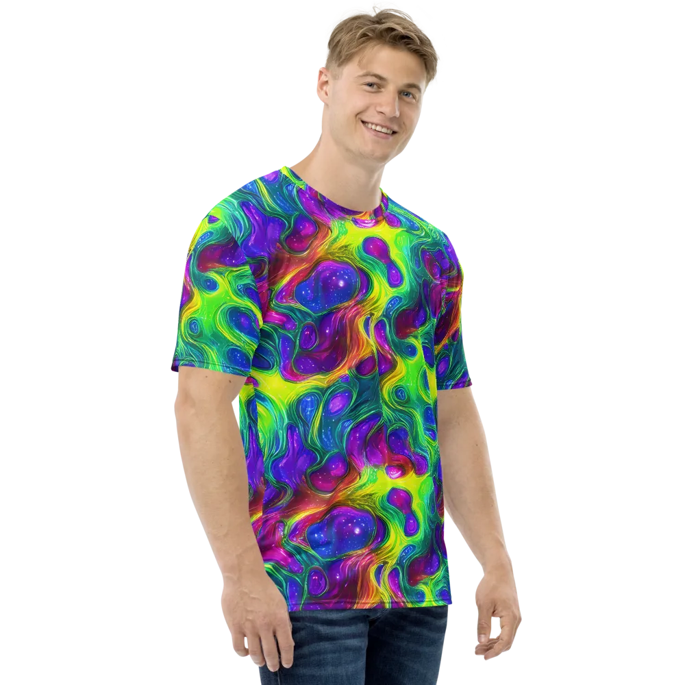 Radiant Ooze on Men's Crew Neck T-Shirt — Right