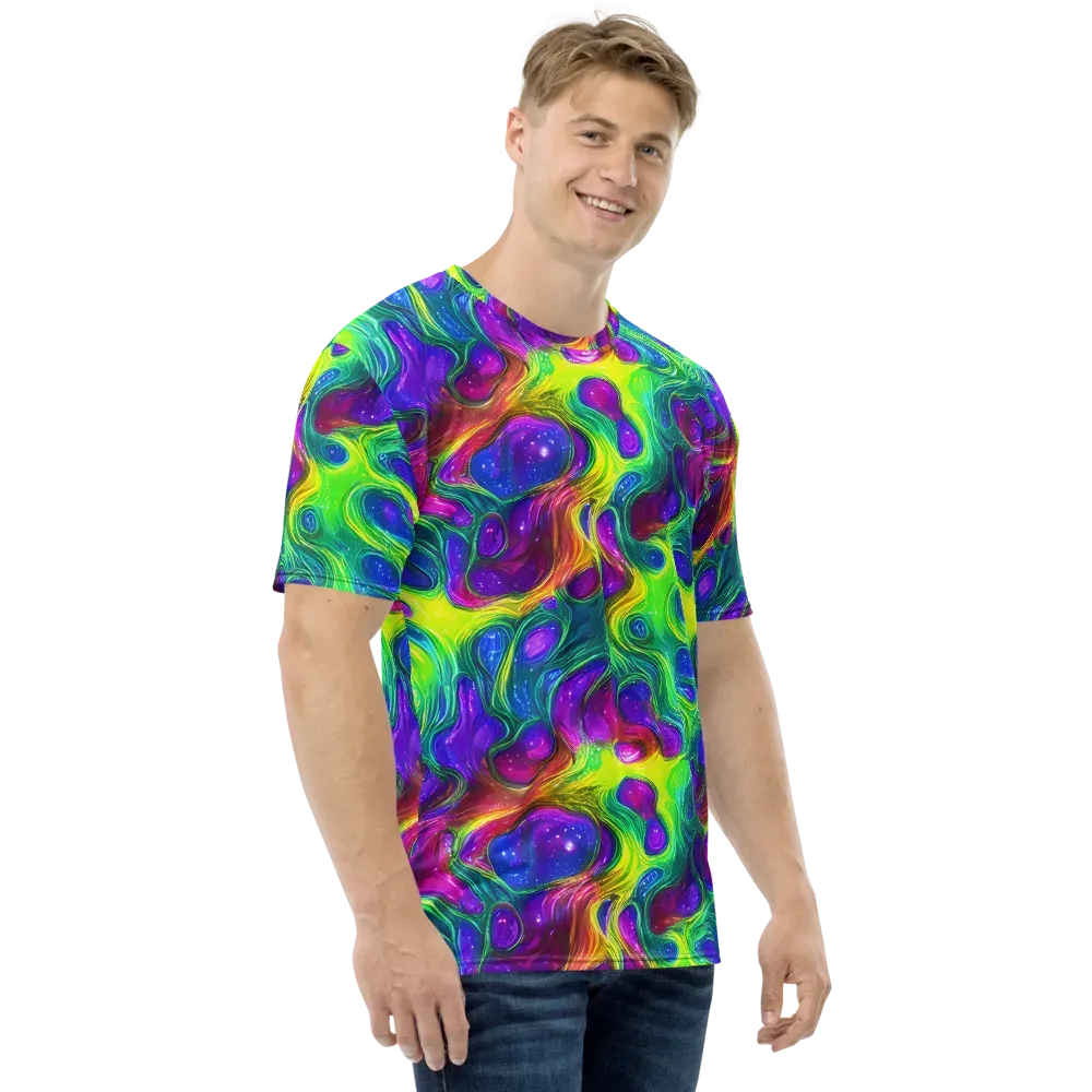 Radiant Ooze on Men's Crew Neck T-Shirt — Right