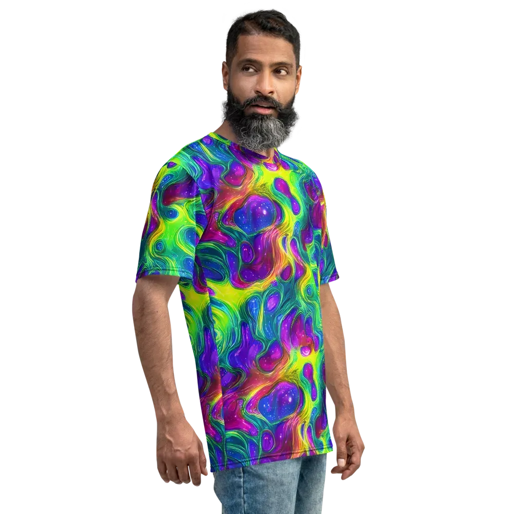 Radiant Ooze on Men's Crew Neck T-Shirt — Right