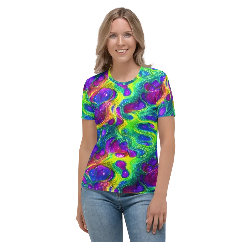 Radiant Ooze on Women's Crew Neck T-Shirt — Front