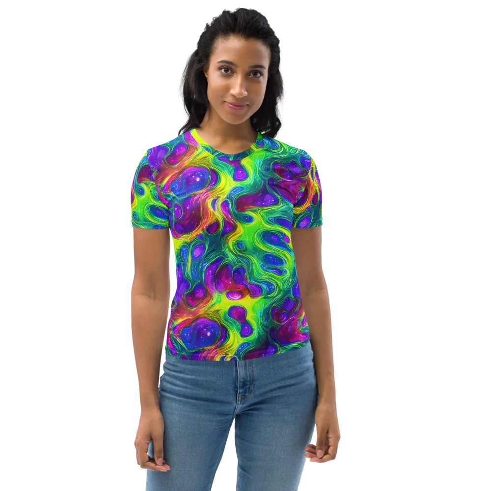 Radiant Ooze on Women's Crew Neck T-Shirt — Front