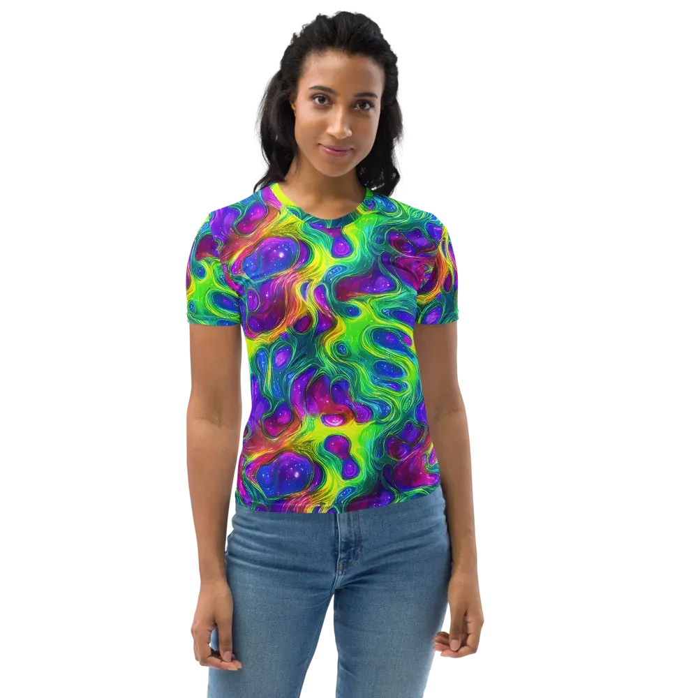 Radiant Ooze on Women's Crew Neck T-Shirt — Front