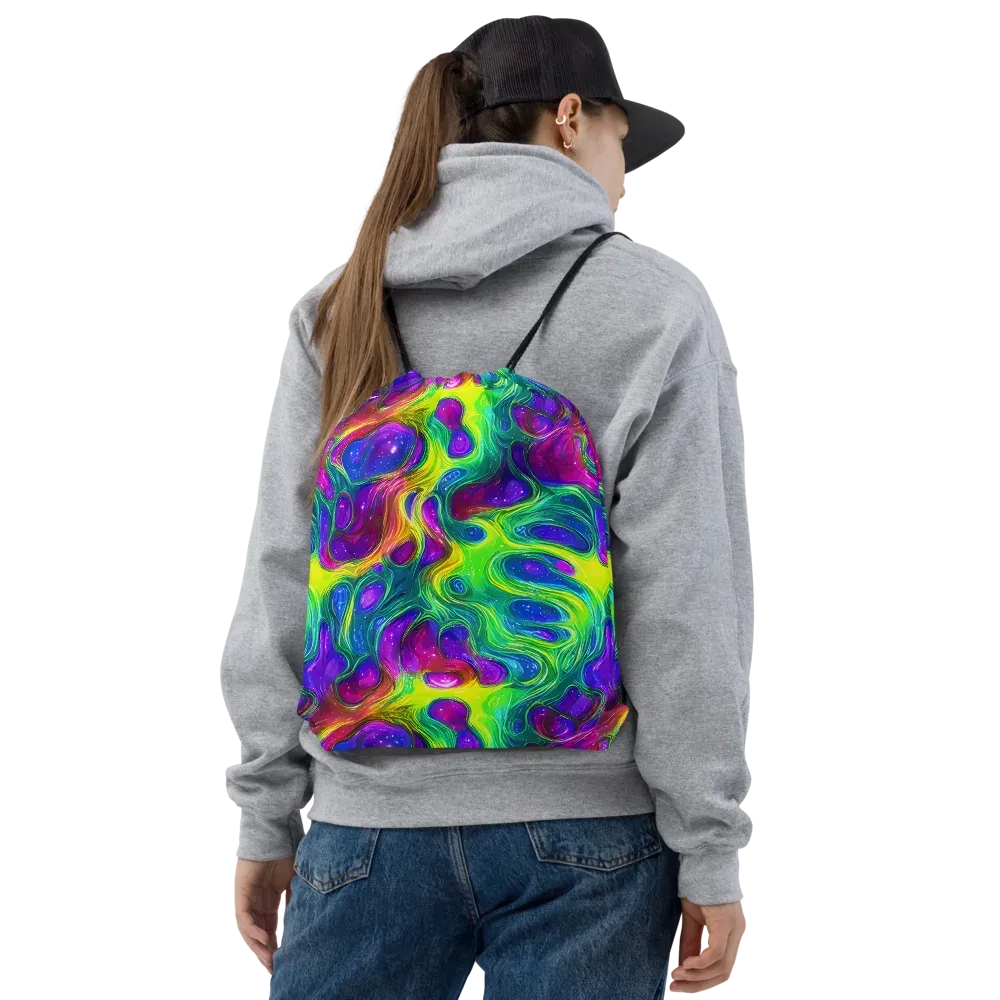 Radiant Ooze on Drawstring Bag — Front