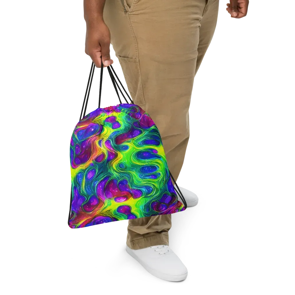 Radiant Ooze on Drawstring Bag — Front