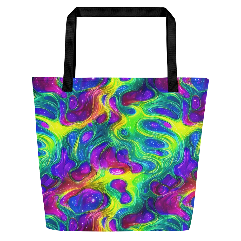 Radiant Ooze on Large Tote Bag W/ Pocket — Front