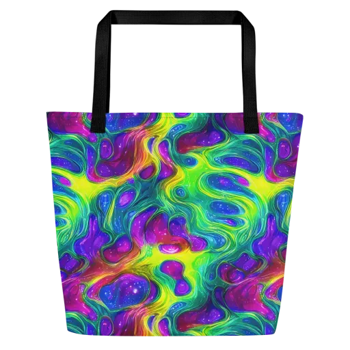 Radiant Ooze on a Large Tote Bag W/ Pocket