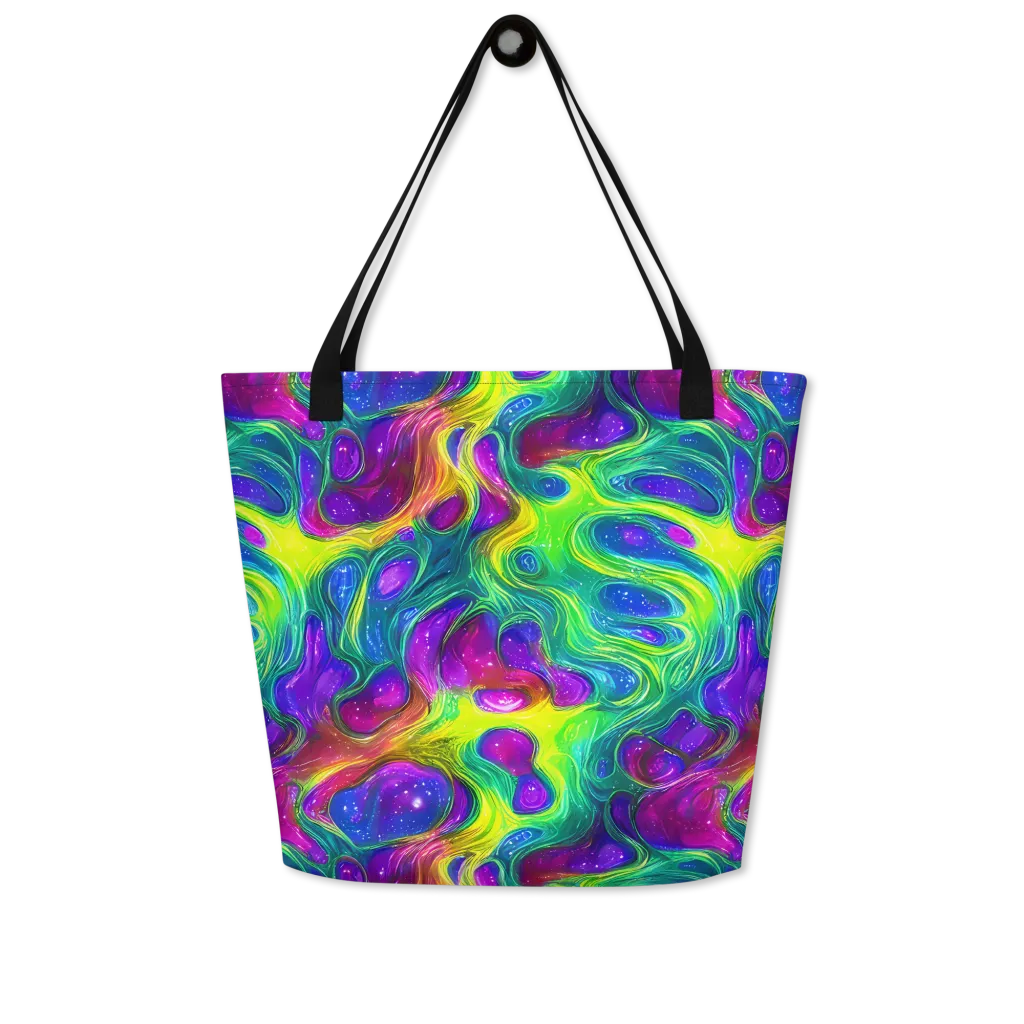 Radiant Ooze on Large Tote Bag W/ Pocket — Front