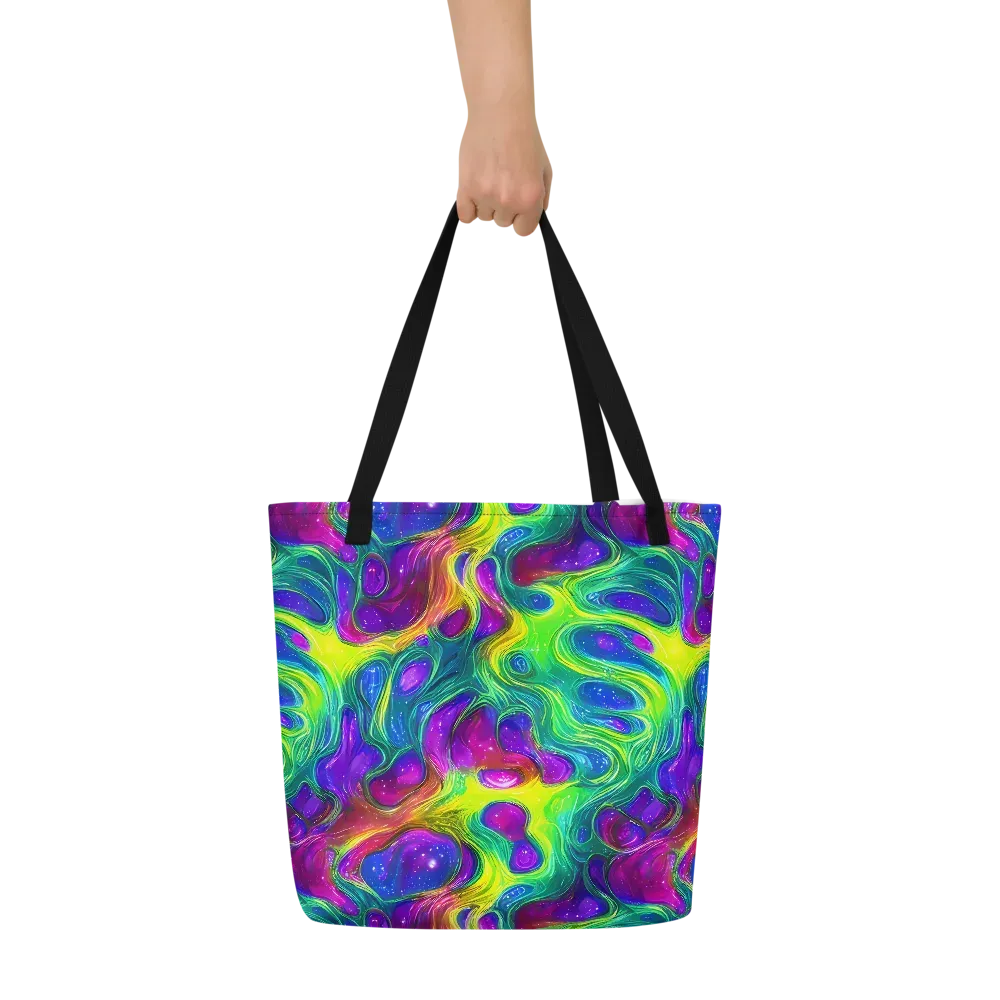 Radiant Ooze on Large Tote Bag W/ Pocket — Front
