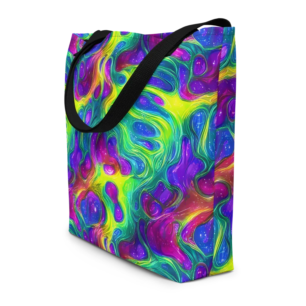 Radiant Ooze on Large Tote Bag W/ Pocket — Front