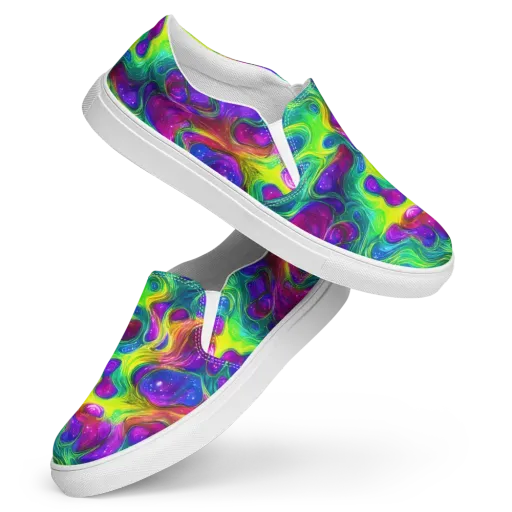 Radiant Ooze on a Women's Slip-On Canvas Shoes