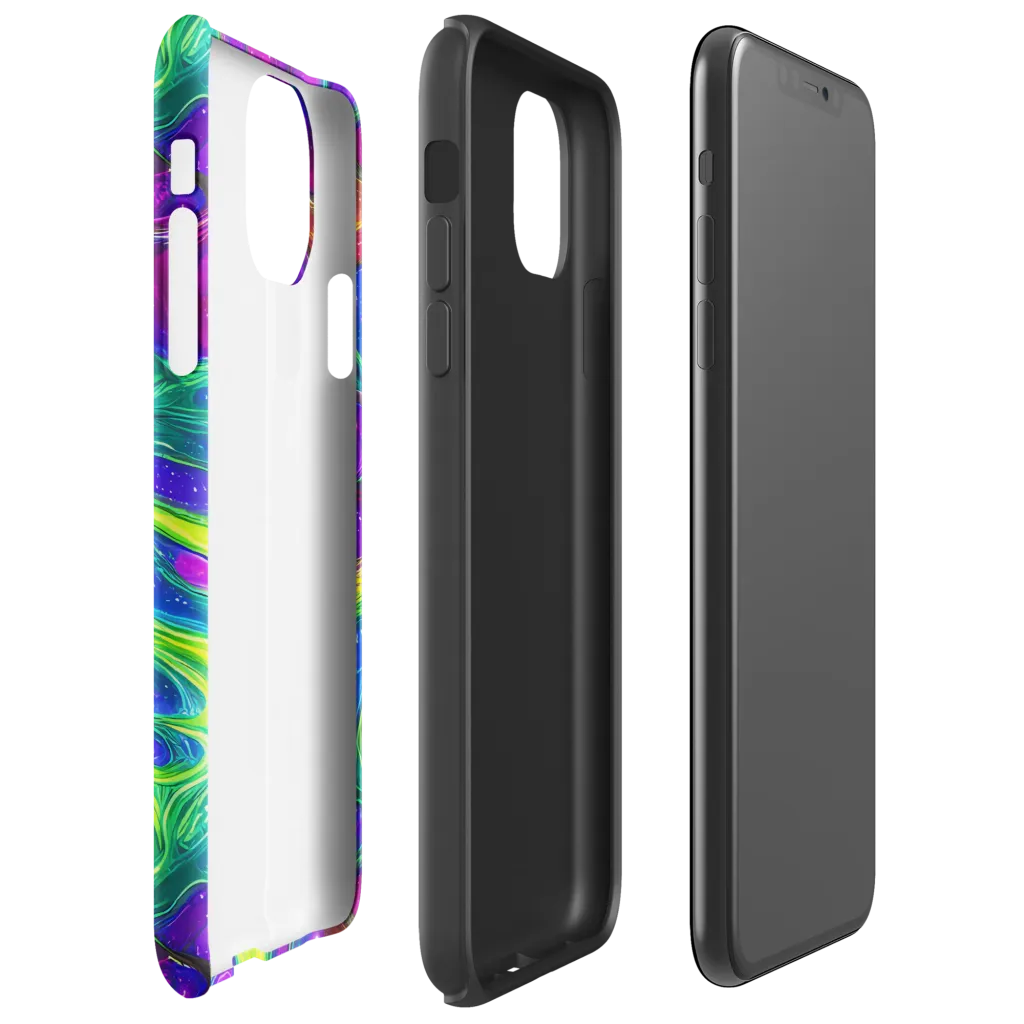 Radiant Ooze on Tough Case for iPhone® — Right